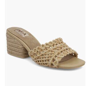 Mia Idella Natural Woven Sandals NIB